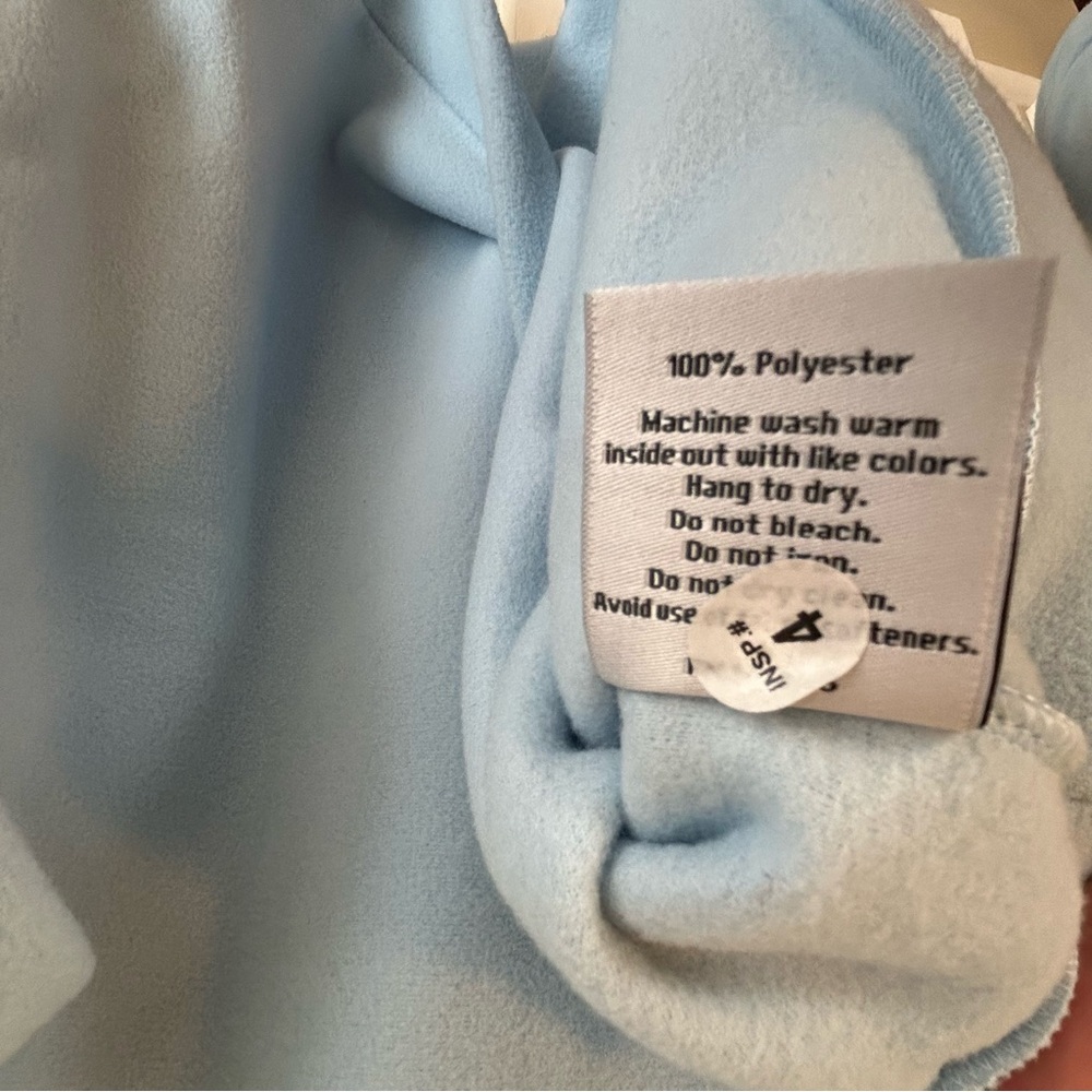 Dudley Stephens Ice Blue Park Slope Terry Fleece Pull Over Turtleneck Size XL - Picture 10 of 10